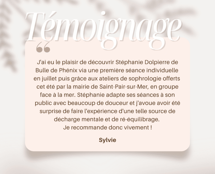 témoignage bulle de phénix
